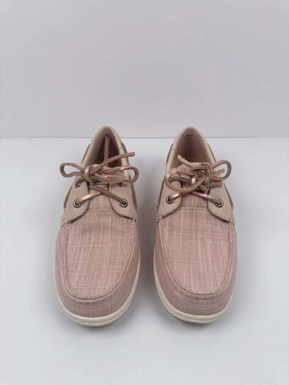 Sperry Songfish Linen Boat Casual Shoe Women's Pink Sparkle Size 7.5 - Picture 4 of 8